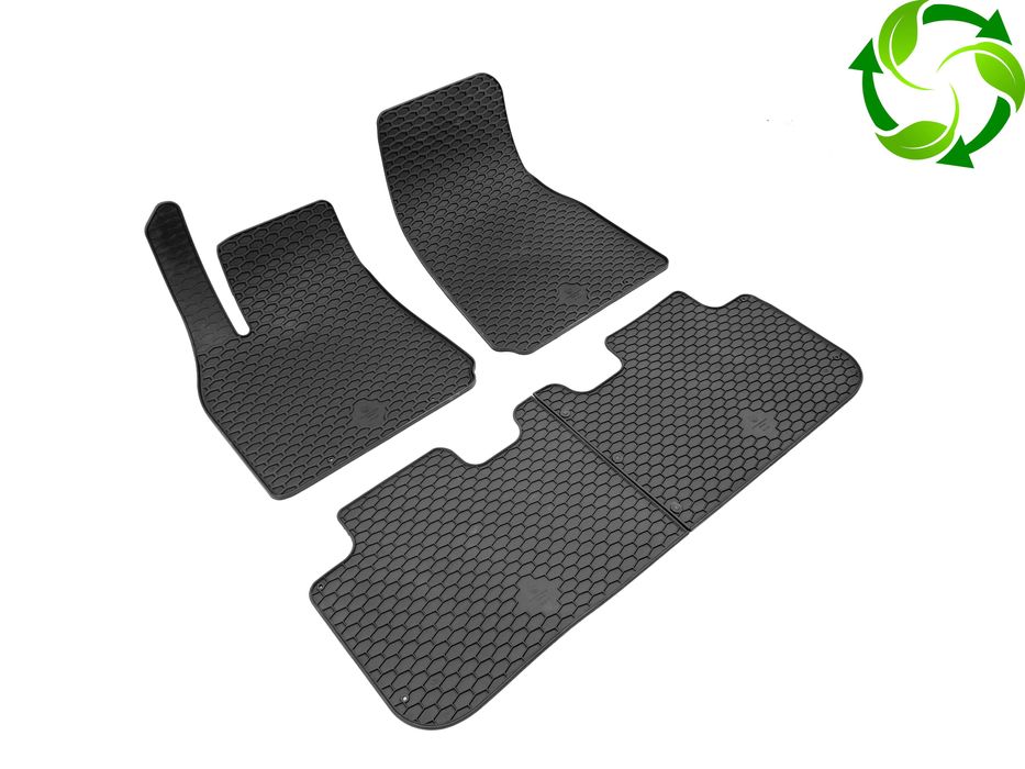 Tesla Model Y | Коврики в салон Тесла | Гумові килимки, Чехія