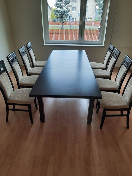 Zestaw stół + 8 krzeseł