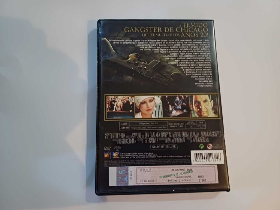 Filme DVD Al Capone, do submundo ao império (S Carver), com S Stallone