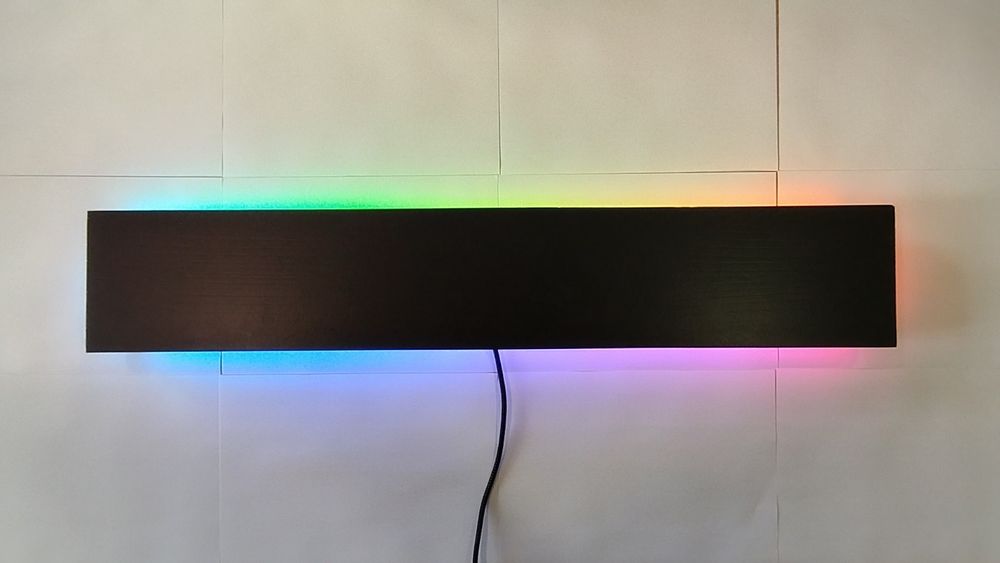 Painel de parede LED RGB Endereçável 80cm | WLED + OpenRGB (1 em stock