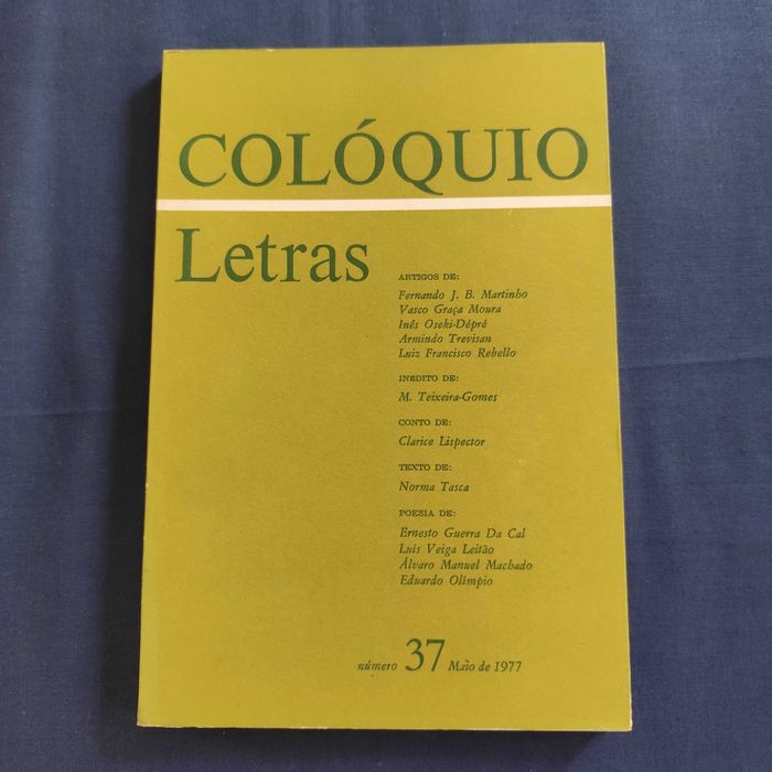 Revista Colóquio Letras 37 - Maio 1977