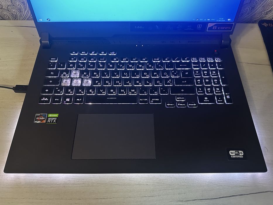 Игровой ноутбук ASUS ROG Strix G17 17.3" / Ryzen 7 / RTX 3050 / 16GB / 512GB SSD