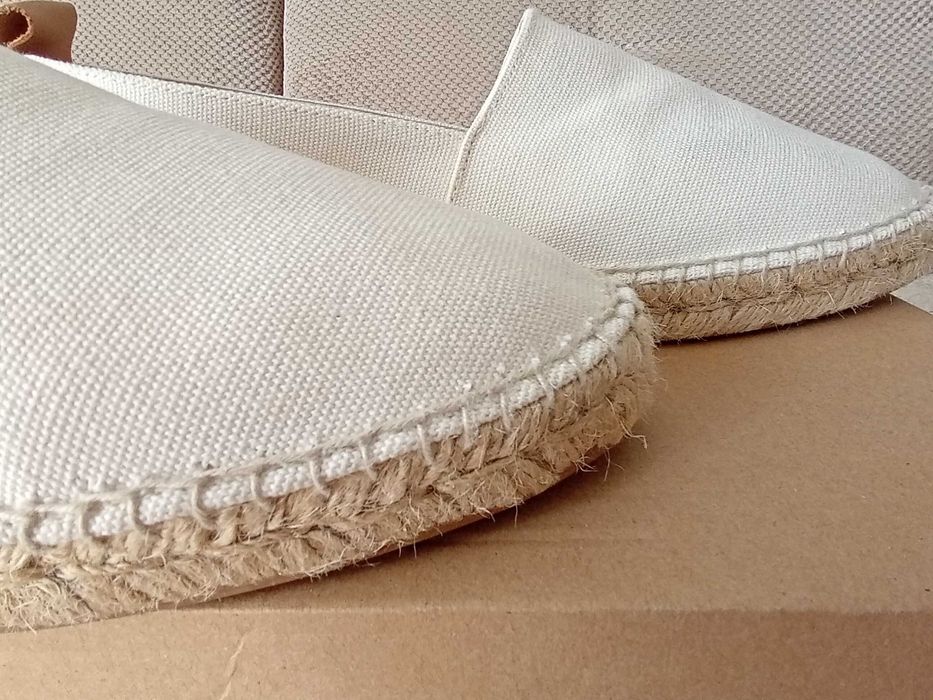 espadryle męskie r.42 białe