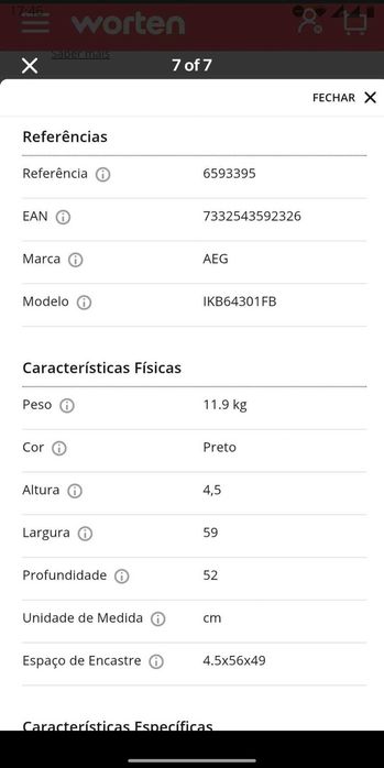 Placa da Indução AEG Hob2Hood (preto)