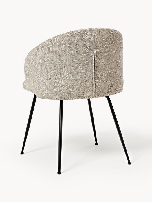 Cadeiras Westwing de jantar estofadas, conjunto de 2