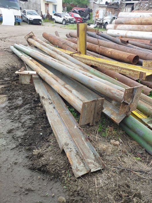 Колоны стальные трубостойки 5,2 м и 6 м. из трубы 159 и 108 -89