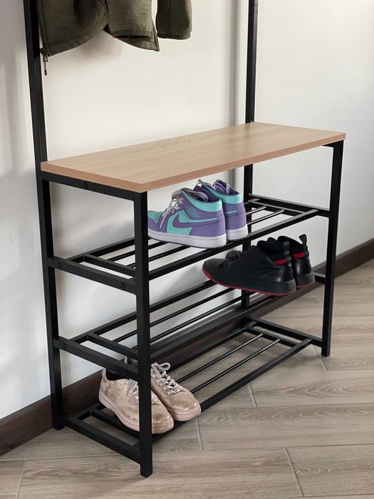 Передпокій металевий SUNRISE в стилі Лофт. Метал + ЛДСП.