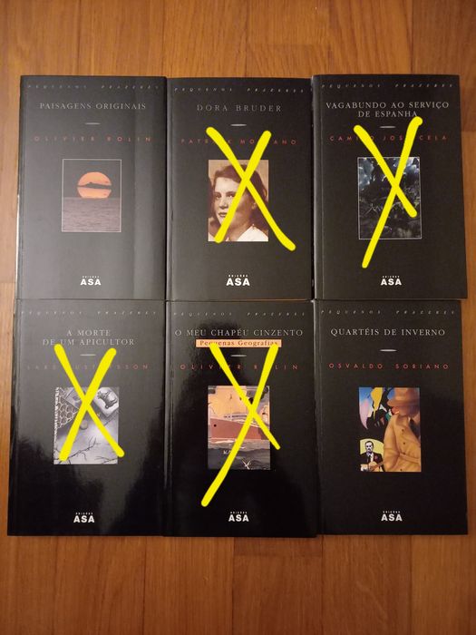 Livros da coleção Pequenos Prazeres