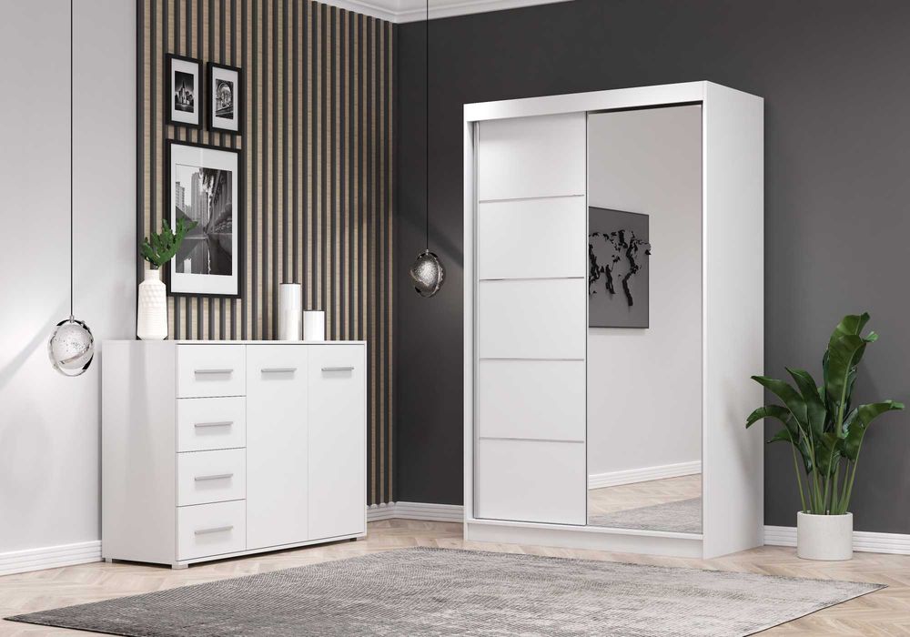 Zestaw szafa z komodą NEOMI 05 FRIDA 01 - Idźczak Meble