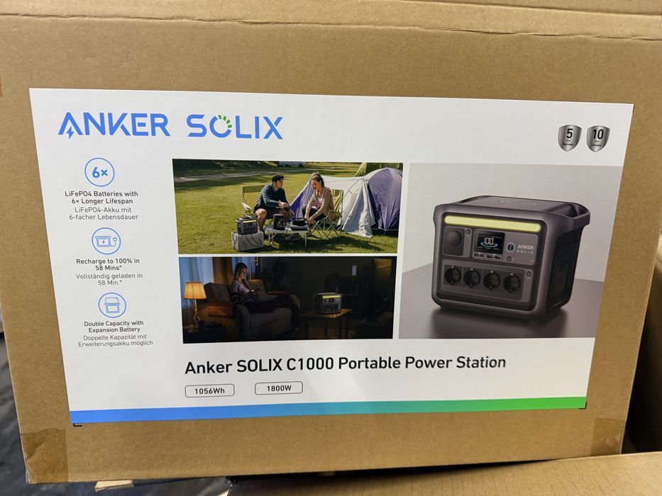 Anker SOLIX C1000 Portable Power Station 5 років Гарантії