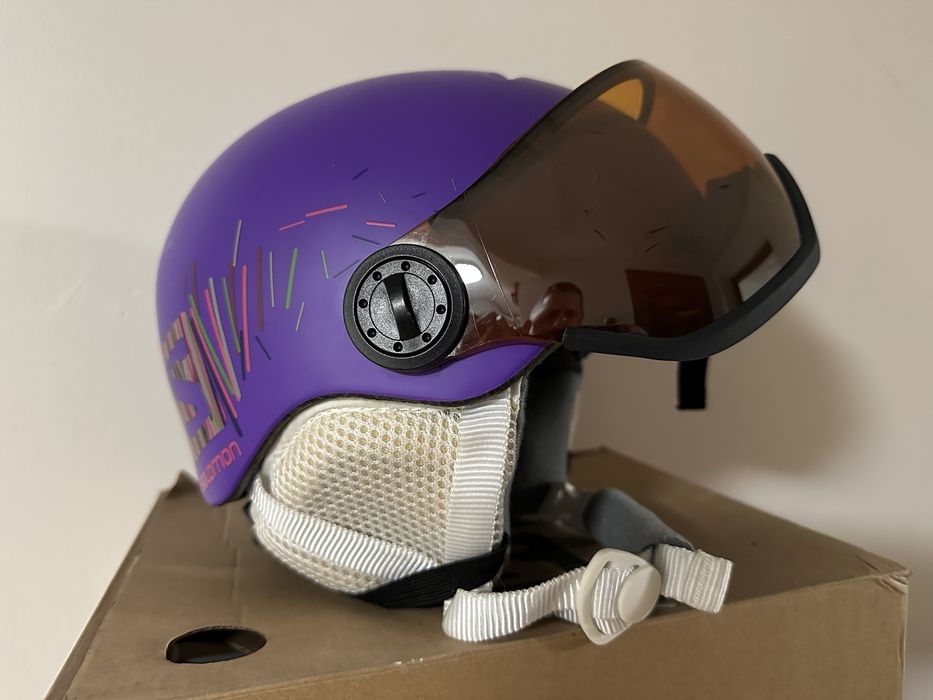 Kask dziecięcy Salomon 49-53cm z goglami