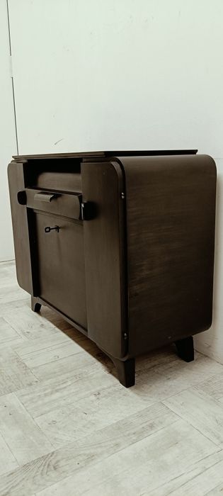 szafka gramofon adapter Halabala Czechoslowacja lata 60-te design