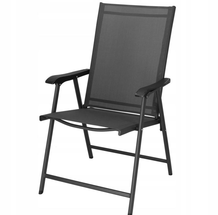 Krzesło ogrodowe Springos metal szary