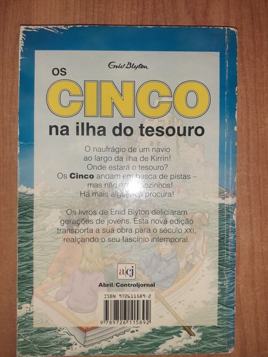 Lote de 2 livro das aventuras dos 5