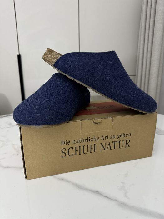 Німецькі натуральні домашні тапки, з войлока.