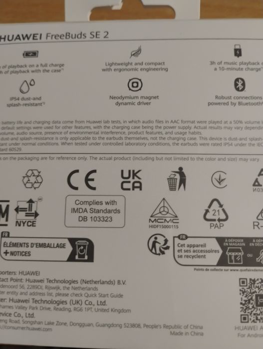 Nowe słuchawki HUAWEI SE 2orginalne