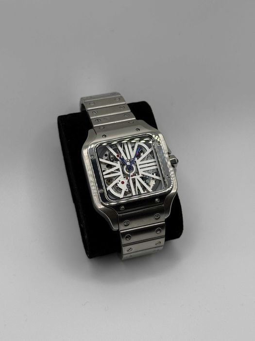 Seiko Mod Zegarek Santos Skeleton