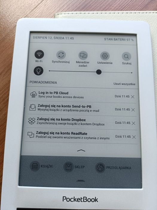 Czytnik książek e-book PocketBook Touch Lux 3 8GB 6" Smartlight + etui