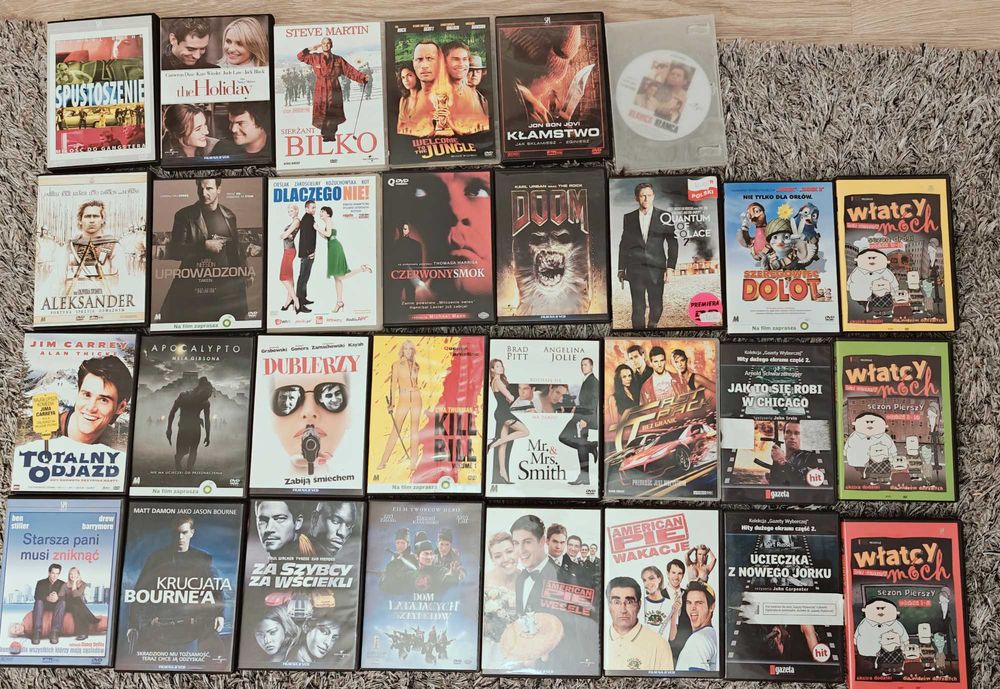 Kolekcja płyt z filmami