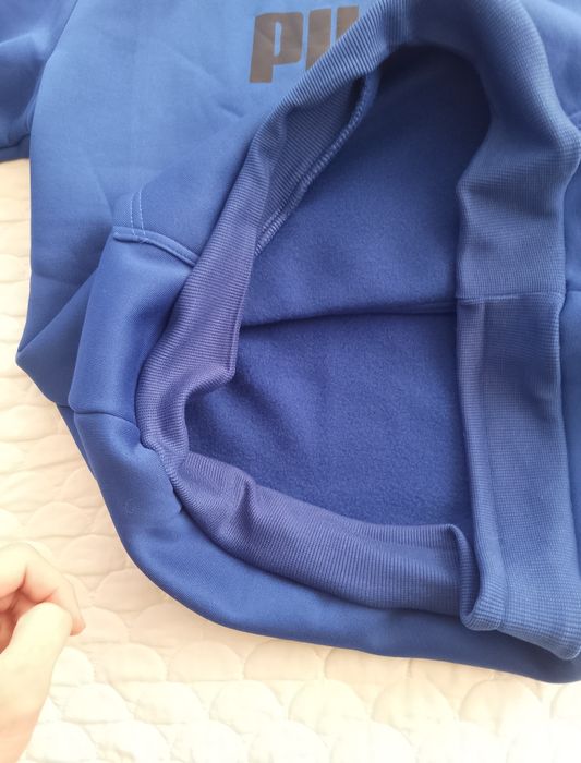 Чоловічий худі з логотипом PUMA - Яскраво-блакитний розмір L Не ношене