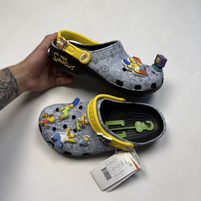 Crocs Кроксы The Simpsons Симсоны с джибитсами Jibbitz Clog/класичні клог шльопанці