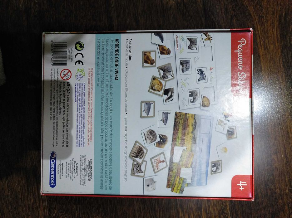 Jogo de Clementoni - Pequeno Sábio - Aprende Onde Vivem os Animais.