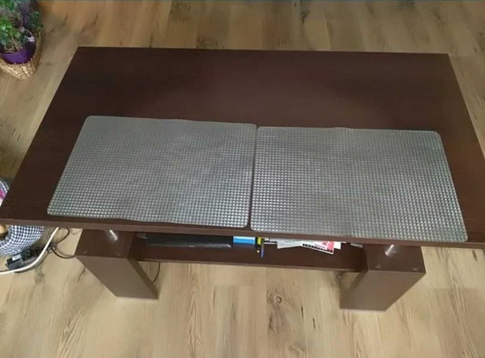 Wysoka ława w kolorze wenge