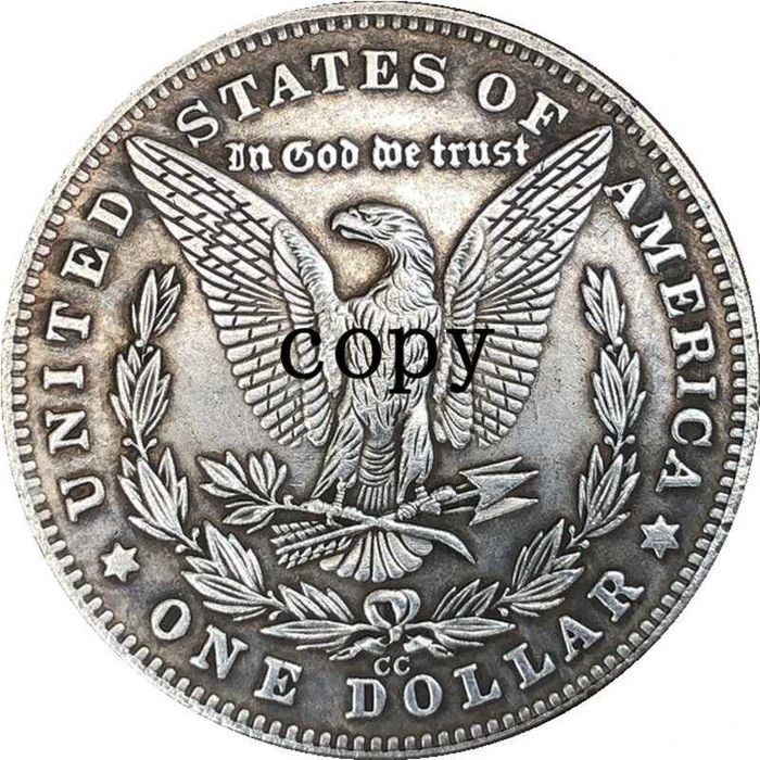 Сувенирная монета 1 Morgan Dollar 1889 СС («Моргановский доллар»)