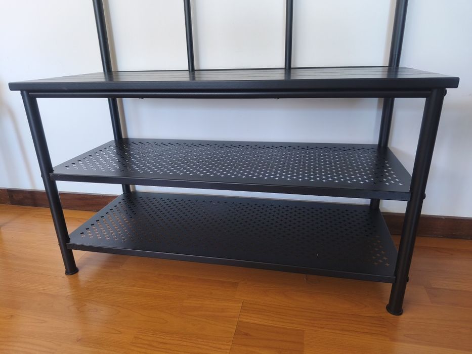 Cabide + banco c/ arrumação p/sapatos