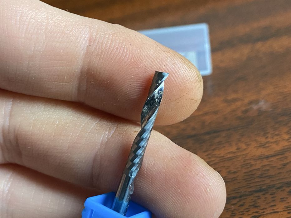 Фреза однозахідна 3.175*20*45 з видаленням стружки вгору