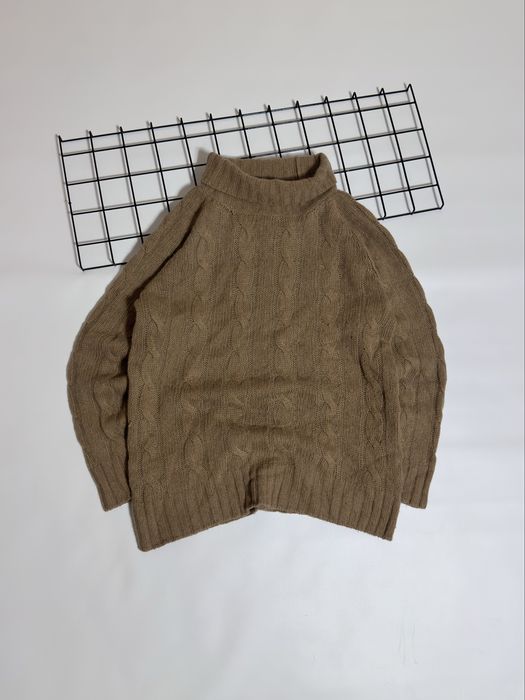 MaxMara Weekend Cable-knit Wool Turtleneck Sweater Свитер