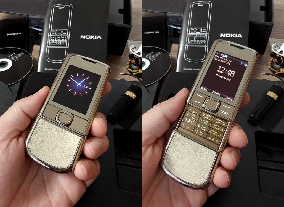 NOKIA 8800 GOLD ARTE - телефон premium-класса ! 100% Оригинал !