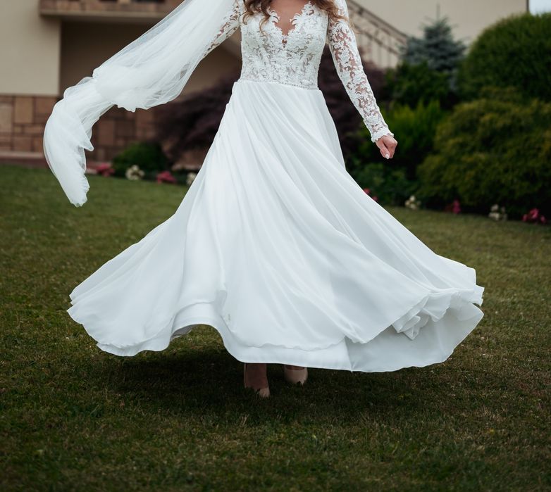 Suknia ślubna Jasmine Empire 2022 długi rękaw