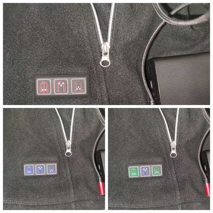 ФЛІС Жилетка з підігрівом USB - Відео огляд - 8 пластин на 3 зони