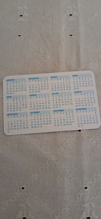 Calendário de bolso de 2024