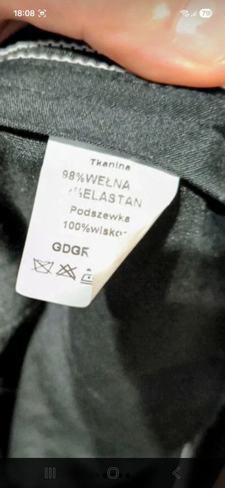 Garnitur męski czarny