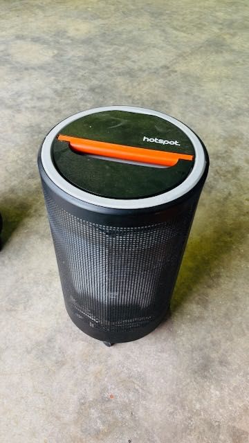 Aquecedor a gás “Hotspot” com garrafa – pouco uso