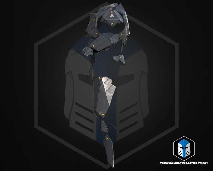 Zbroja Cosplay Null Cipher - Helldivers 1:1