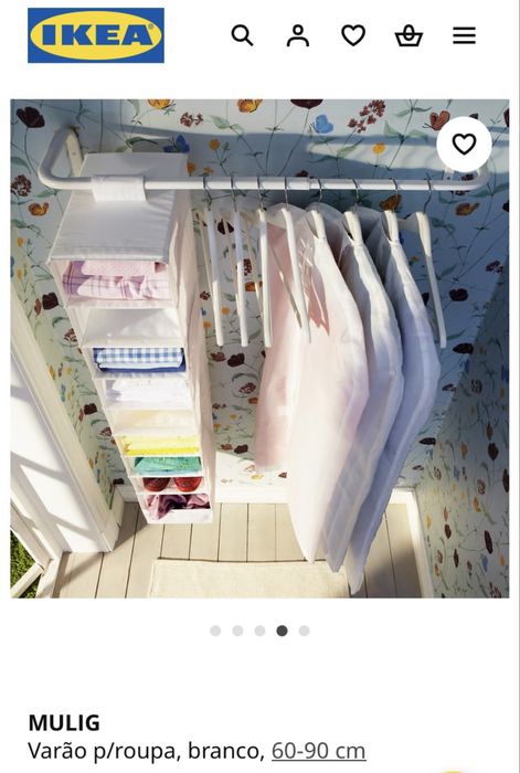 Varão para roupa Mulig-Ikea