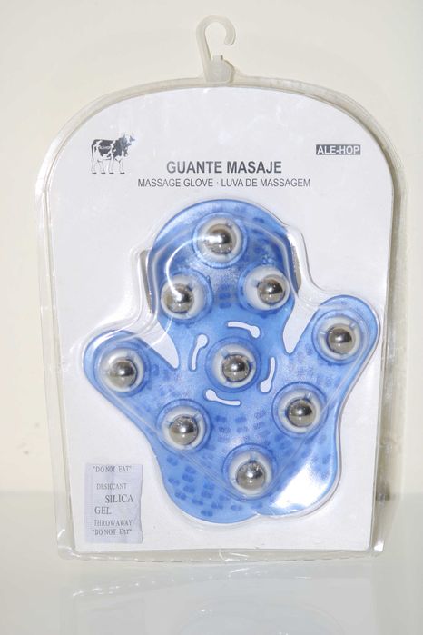 Luva massajadora com esferas NOVA
