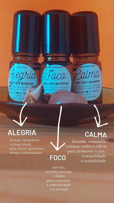 Roll-on de óleos essenciais