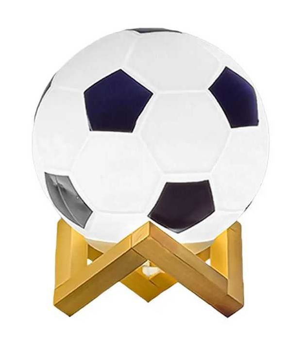 Lampka nocna LED piłka nożna dziecięca super football HOLLOW