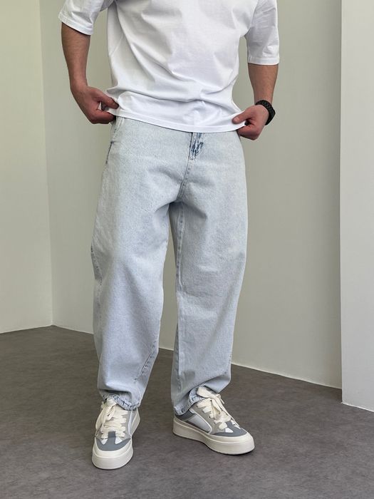 Джинси чоловічі широкі банани, balloon jeans, штани балони реп | Джинсы широкие мужские, штаны бананы, джынсы беги 90 х rap sk8 | Розмір M