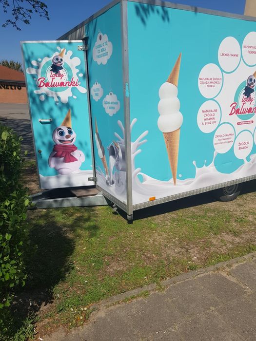 Przyczepa gastronomiczna - Lody Bałwanki