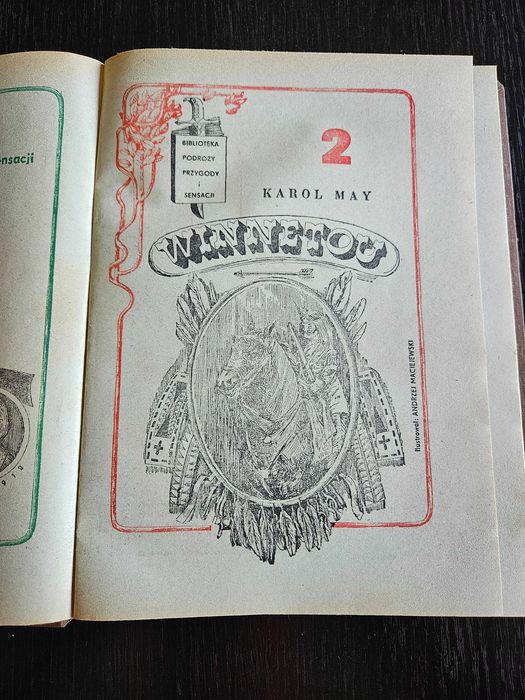 Winnetou (zbiór zeszytów 1-6), K. May, Szczecin 1982