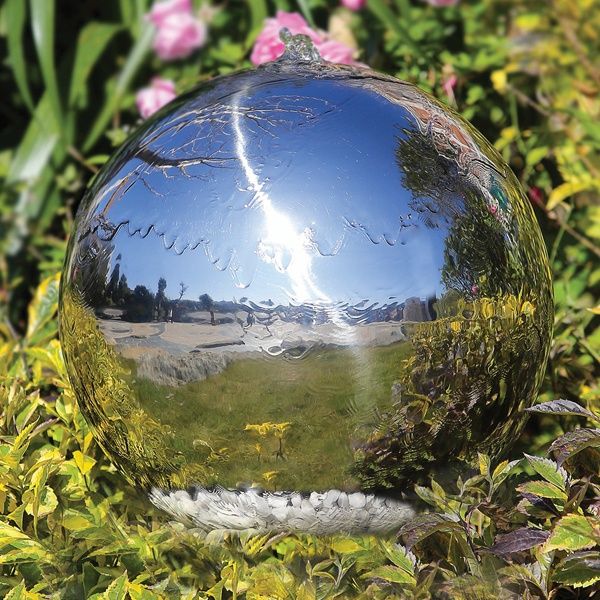 FONTANNA-FONTANNY, KULE ze stali nierdzewnej. Kula poler śr. 48 cM