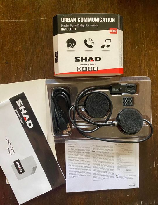 Comunicação capacete moto - Intercom shad novo