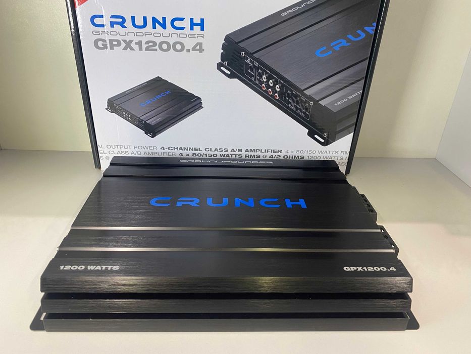 Crunch GPX1200.4 wzmacniacz czterokanałowy EM-AUDIO Tomaszów Lub Wysyłka gratis ! RATY 0%