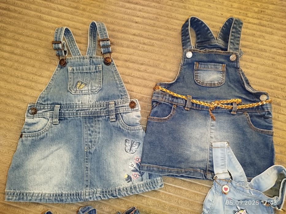 Джинсові сарафани для дівчинки