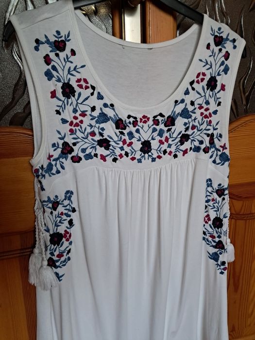 Блуза вишиванка туніка для дівчини/ туника для девочки розмір S/М